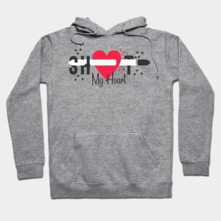 Shot My Heart Hoodie